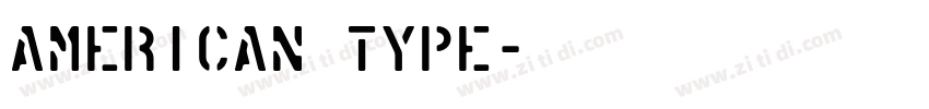 american type字体转换
